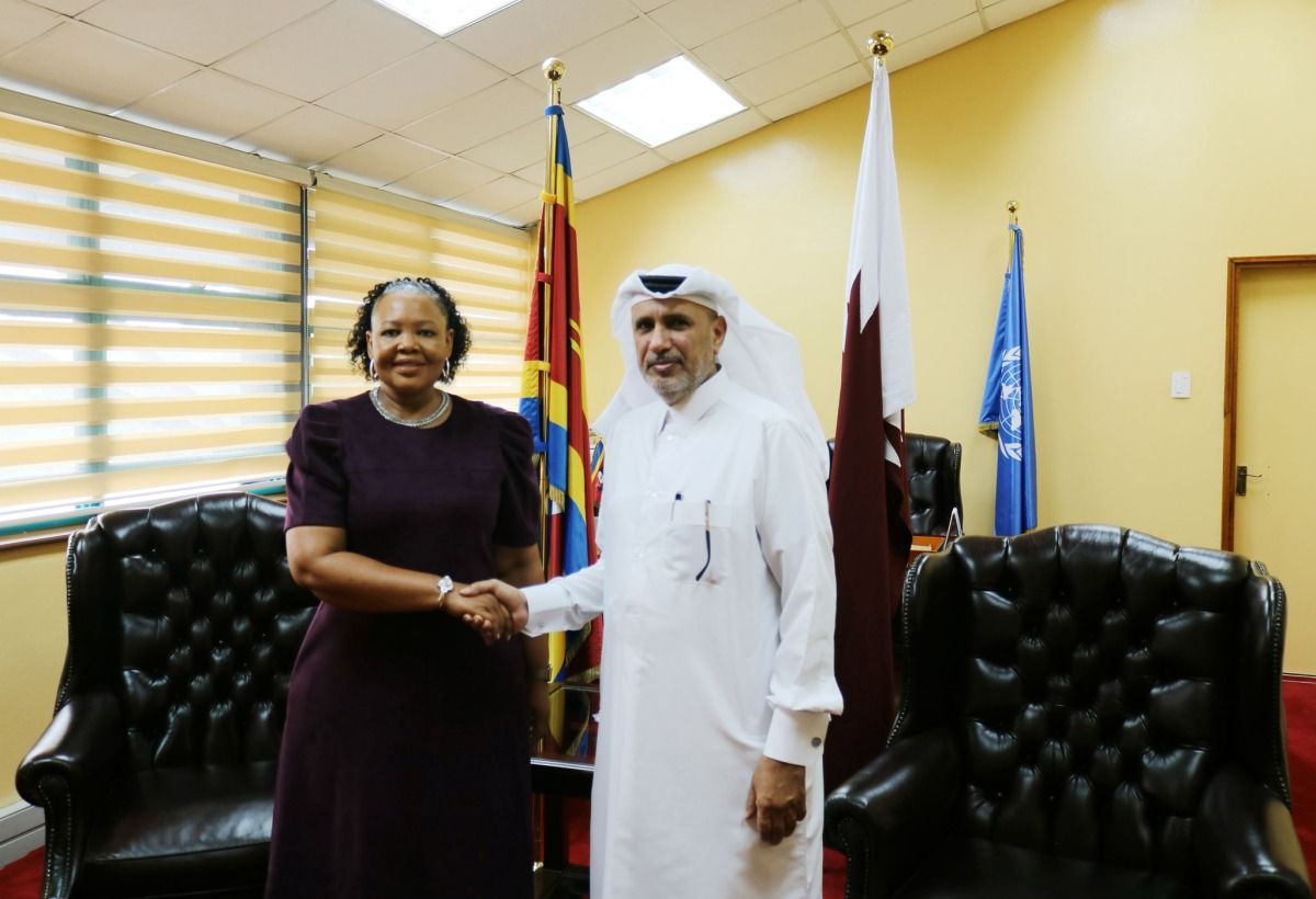 وزيرة الشؤون الخارجية في مملكة إيسواتيني تجتمع مع القائم بالأعمال القطري