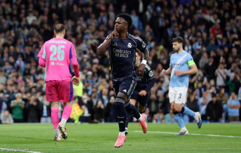 الريال يقهر سيتي بثنائية فينيسيوس