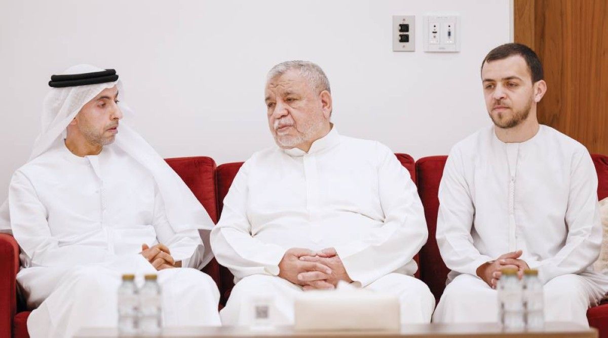 سيف وخالد بن زايد يعزيان في وفاة آلاء مشتهى