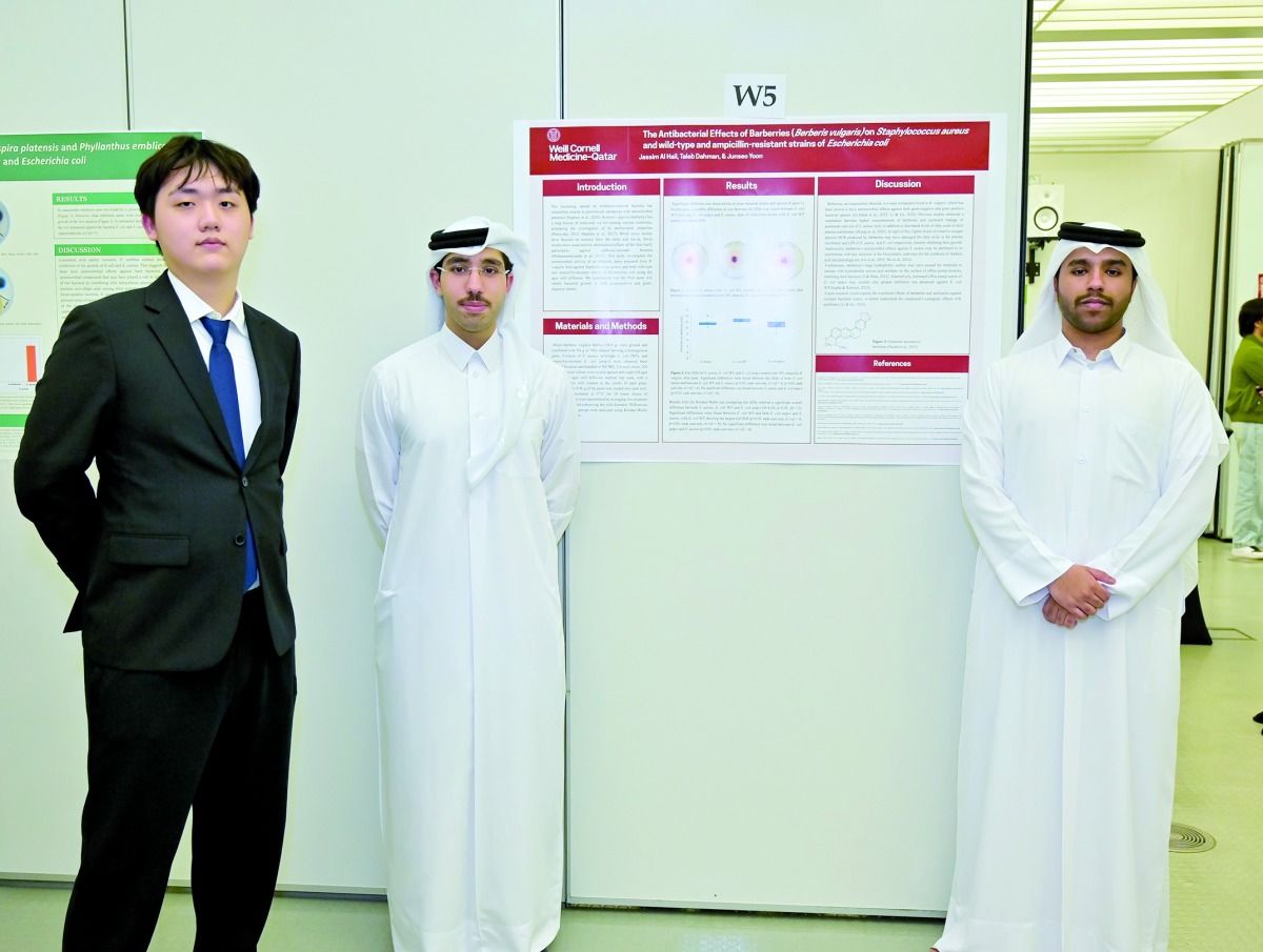 فعالية سنوية تتوج بحوث فصلين دراسيين.. 20 ملصقاً بحثياً لطلاب ما قبل الطب في «وايل كورنيل»