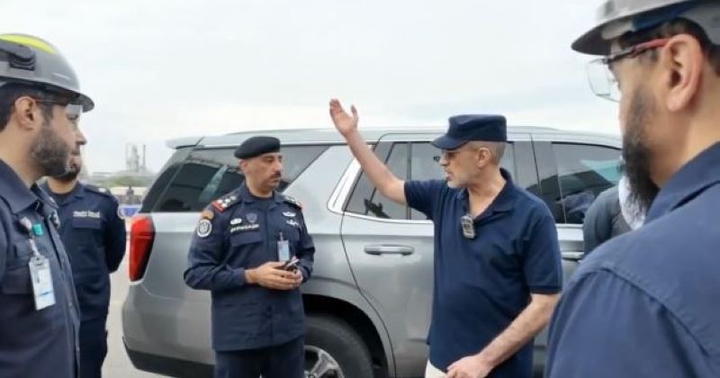 اليوسف يتفقد المواقع المتضررة جراء الاعتداءات ويشيد بالكفاءة العالية لرجال الأمن وقوة الإطفاء والجهات المساندة