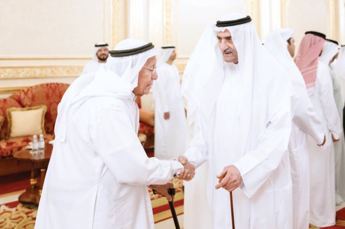 حكام الشارقة وعجمان ورأس الخيمة يستقبلون المهنئين بعيد الفطر السعيد