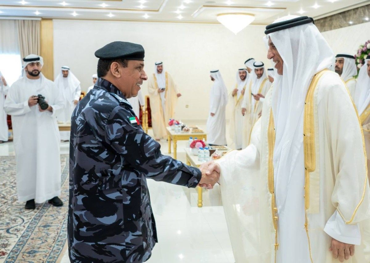 حكام الشارقة وعجمان ورأس الخيمة يستقبلون المهنئين بعيد الفطر السعيد