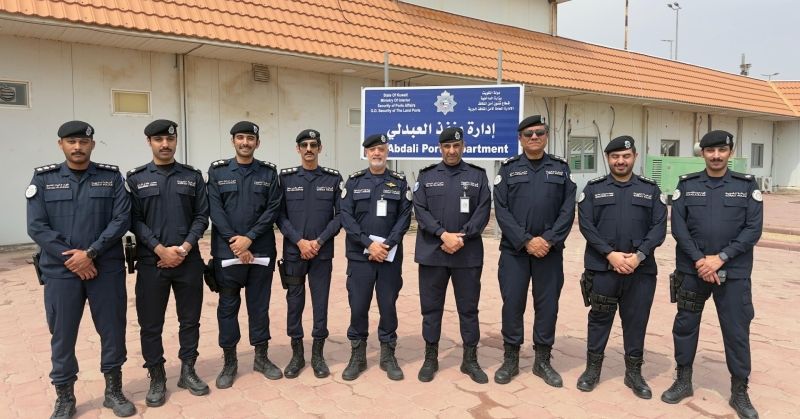 اللواء العدواني تفقد منفذ العبدلي: يقظة تامة وتعامل حازم