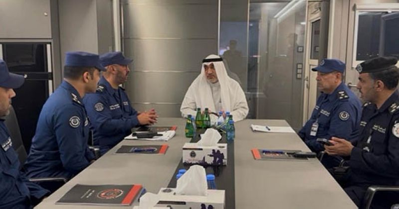 اليوسف تفقد موقع حريق خزانات وقود المطار: رفع مستوى الاستعداد لمواجهة مثل هذه الحوادث الطارئة