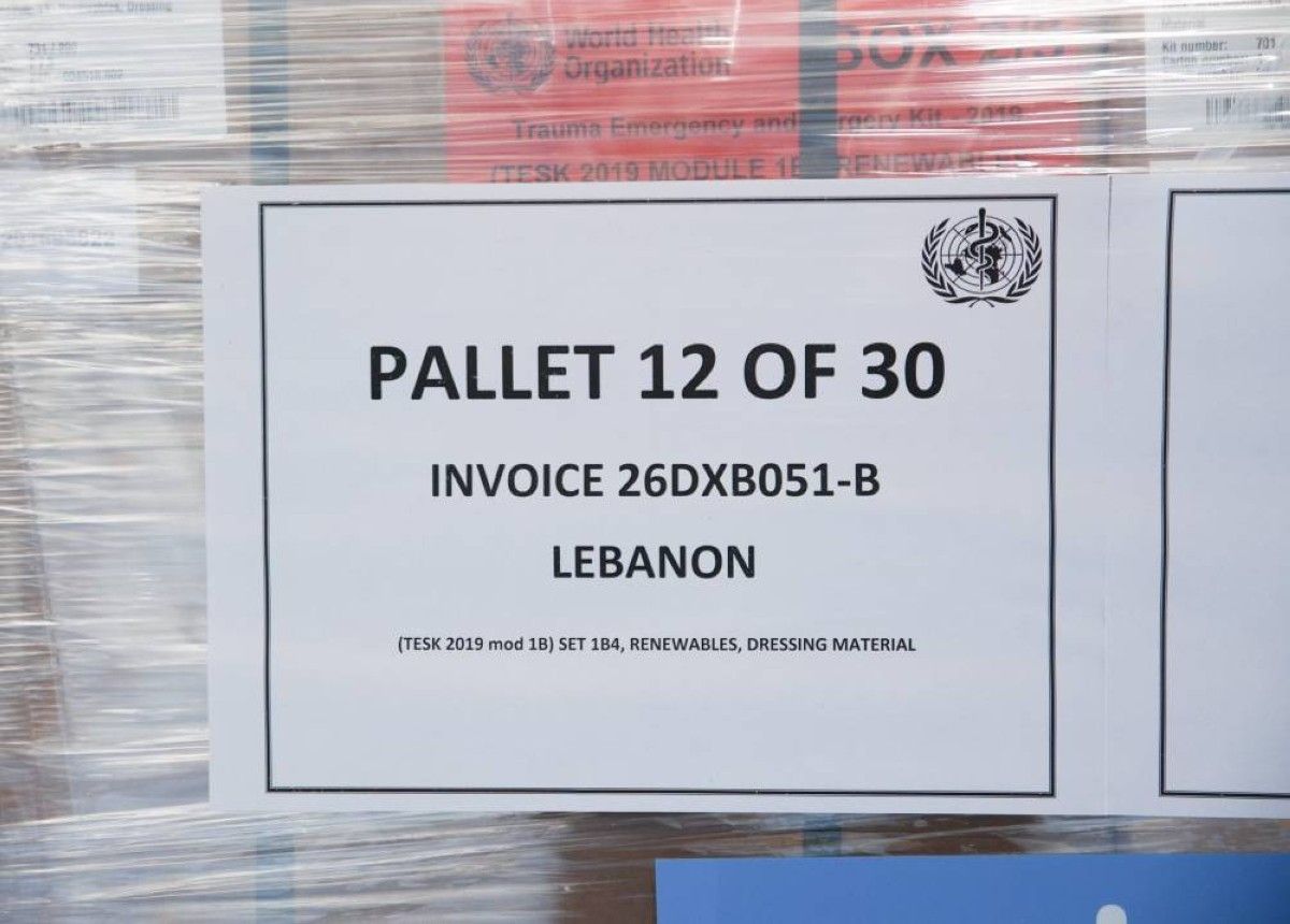 بتوجيهات محمد بن راشد.. "دبي الإنسانية" تنقل 21.5 طناً من المساعدات الطبية إلى لبنان