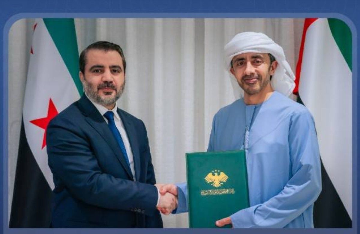 رئيس الدولة يتلقى رسالة خطية من الرئيس السوري تسلمها عبدالله بن زايد