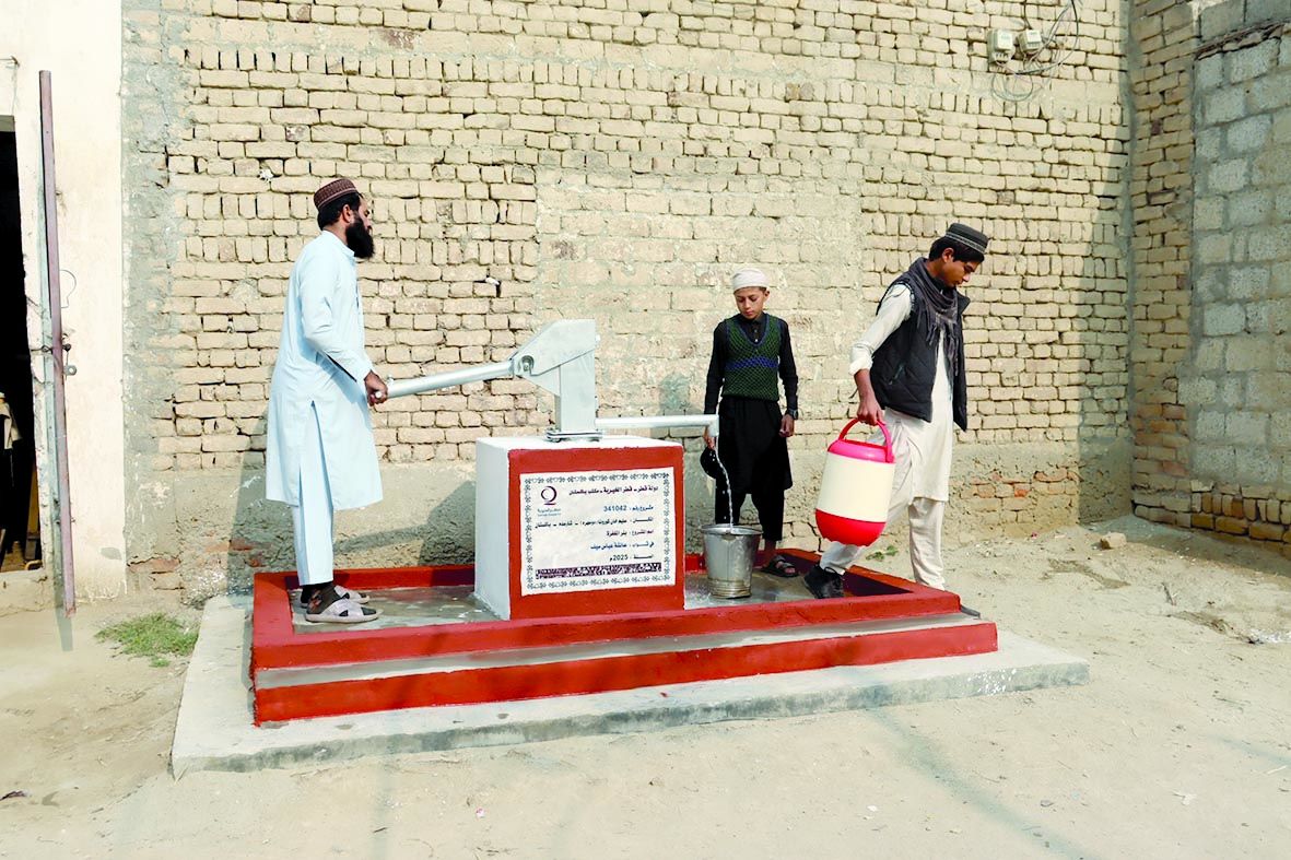 قطر الخيرية تنفذ مشاريع المياه والإصحاح في باكستان