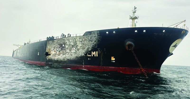 صورة للناقلة «السالمي» نشرها تلفزيون الكويت