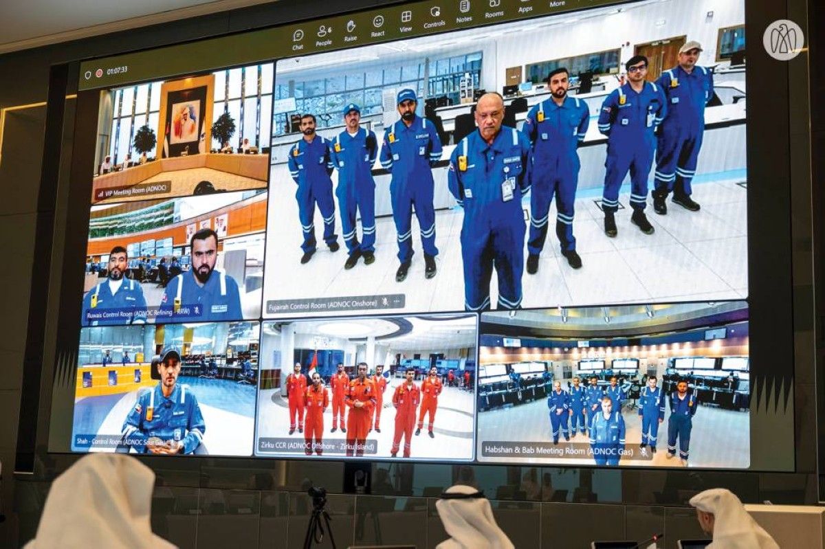 خالد بن محمد بن زايد يترأس اجتماع اللجنة التنفيذية لمجلس إدارة "أدنوك"