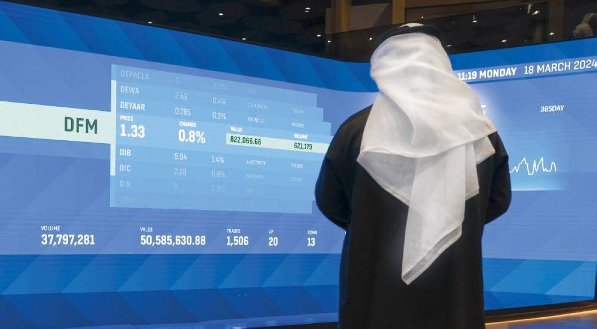 9.9 مليارات درهم تداولات الأسهم المحلية في 5 جلسات