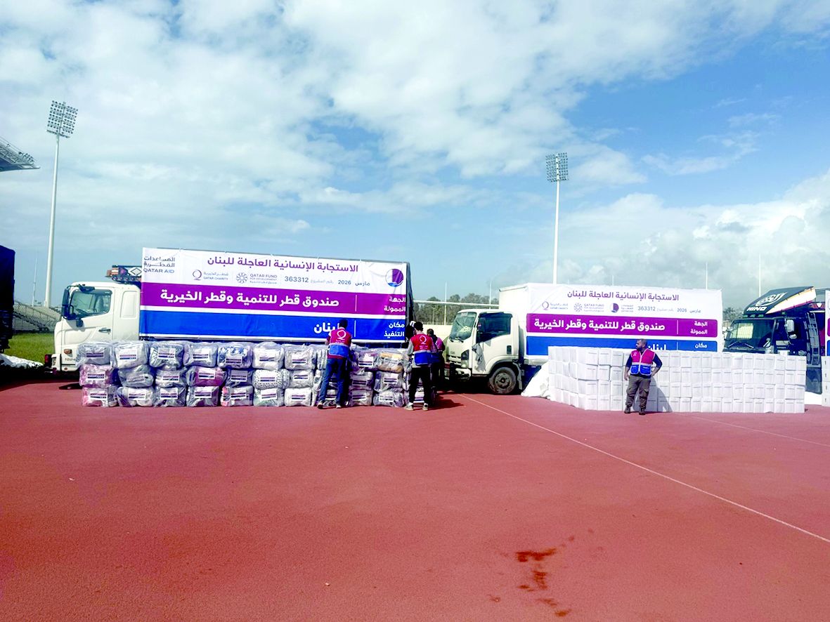 قطر تقدم دفعة جديدة من المساعدات للنازحين في لبنان