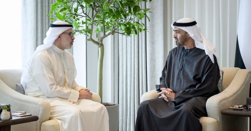 محمد بن زايد مستقبلاً جراح الجابر