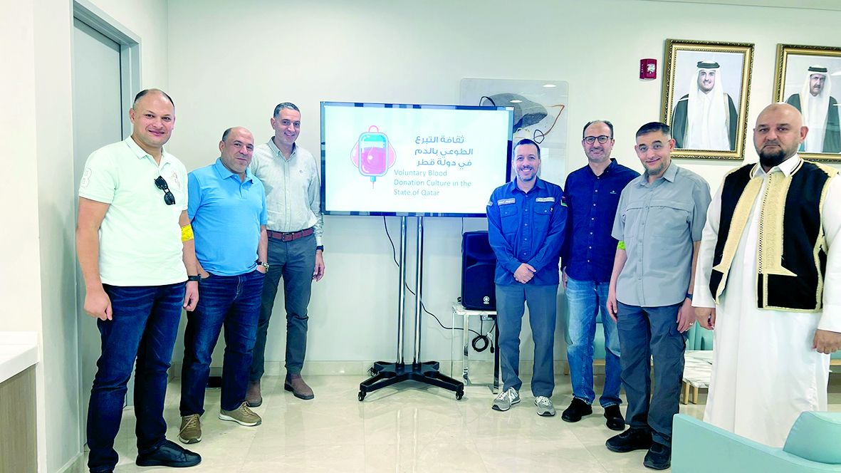 الجالية الليبية تنظم حملة تبرع بالدم