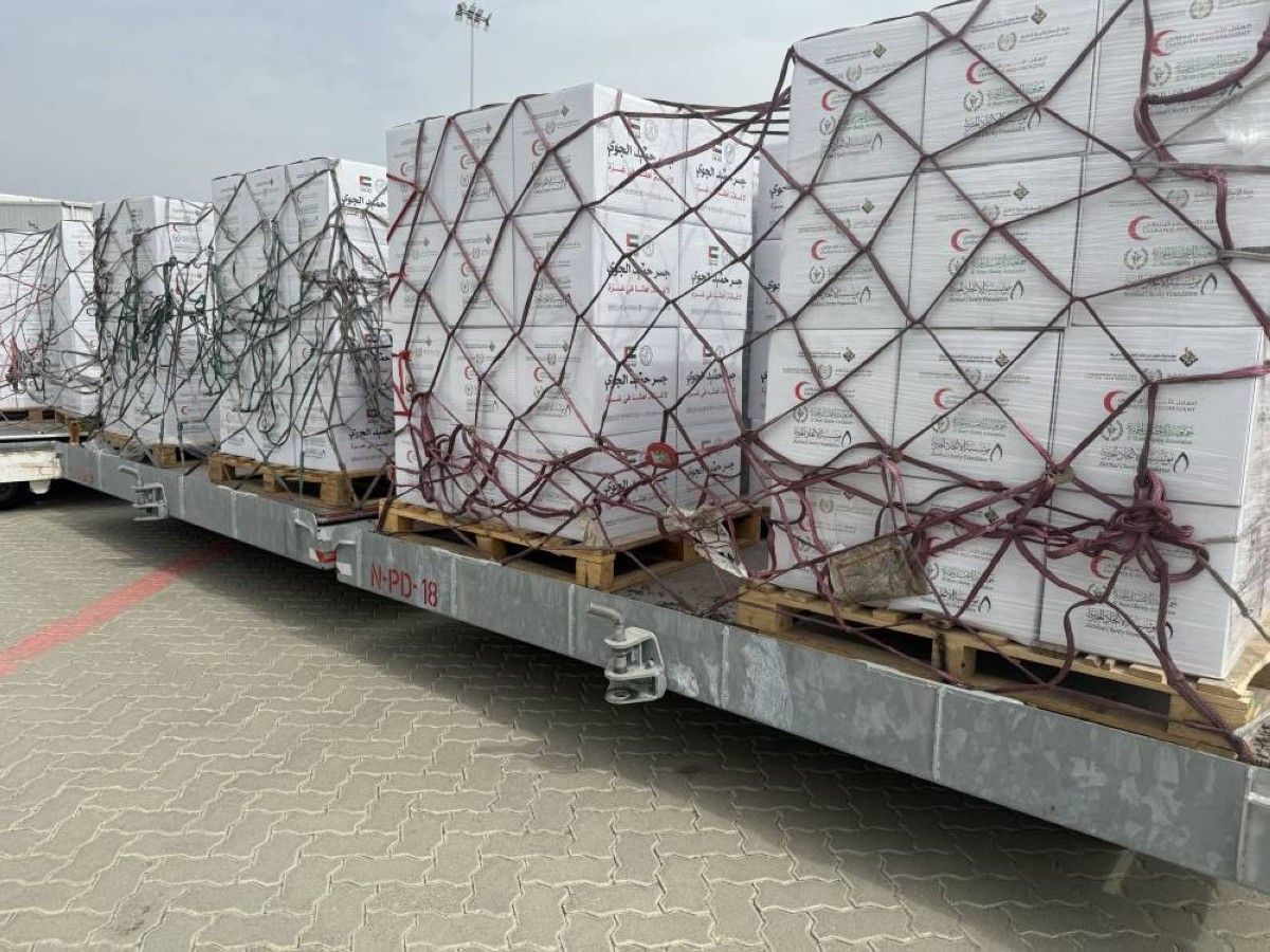 "الفارس الشهم 3" يواصل تسيير "جسر حميد الجوي" لإغاثة قطاع غزة بـ100 طن من المساعدات الغذائية