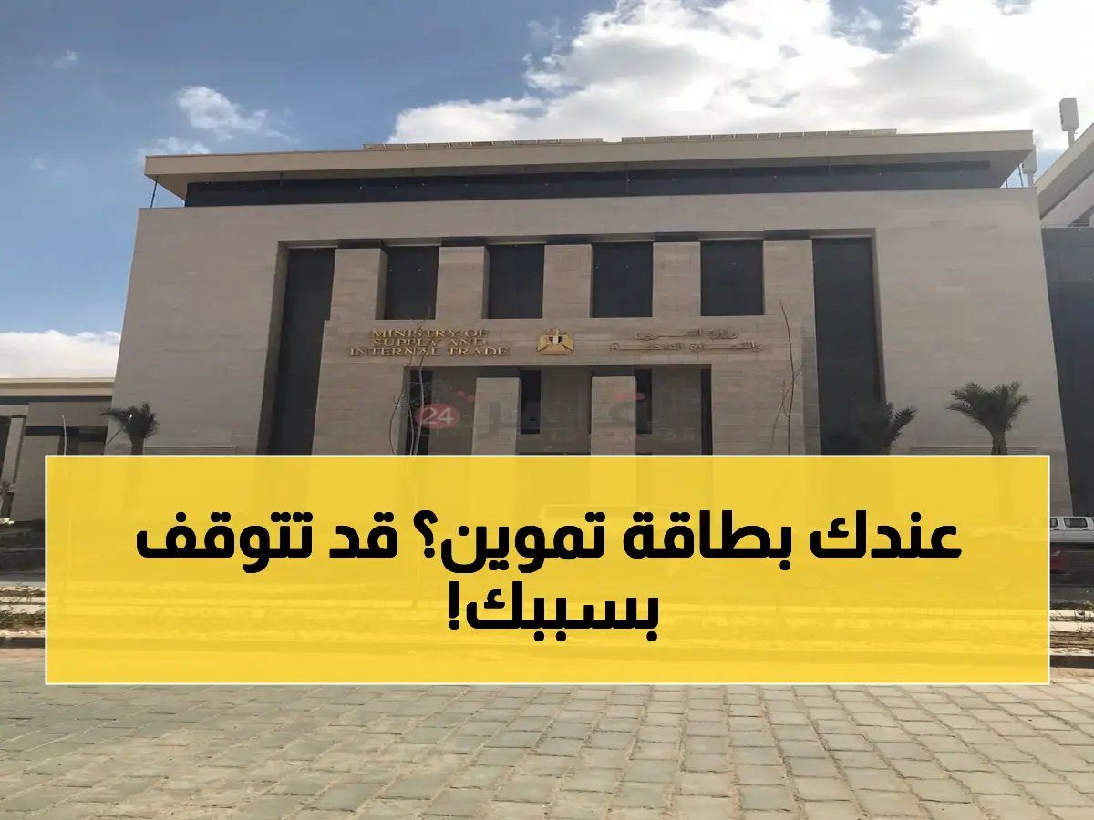 تحذير قبل فوات الأوان: التموين تكشف 3 أسباب لوقف بطاقتك.. هل أنت منهم؟