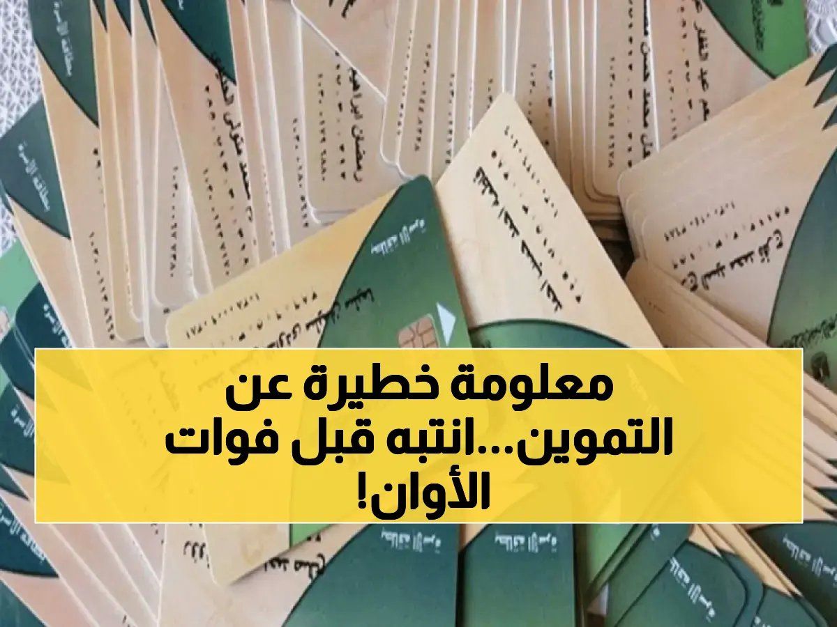 تحذير قبل تحديث بطاقة التموين: خطأ بسيط في البيانات قد يوقف صرف الدعم نهائياً