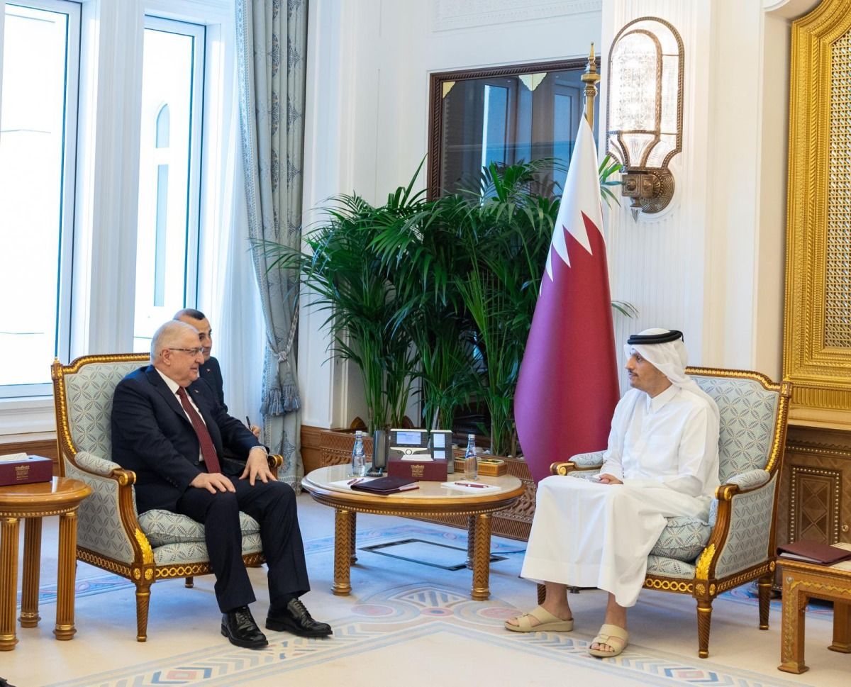 رئيس مجلس الوزراء وزير الخارجية يستقبل وزير الدفاع الوطني التركي