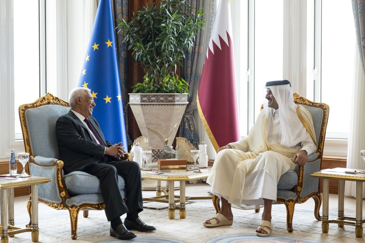 سمو الأمير يستقبل رئيس المجلس الأوروبي