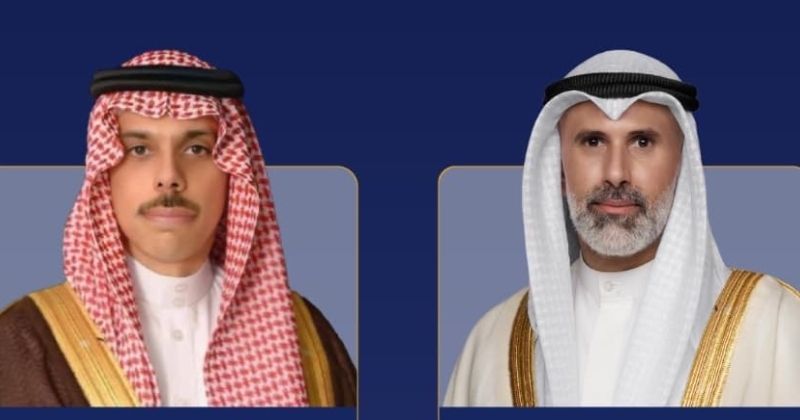 جراح الجابر يبحث وفيصل بن فرحان تطورات الأحداث وسبل تعزيز الاستقرار الإقليمي