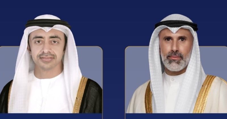 جراح الجابر يؤكد لـ عبدالله بن زايد دعم الكويت للإمارات بكافة إجراءات حفظ أمنها وصون سيادتها