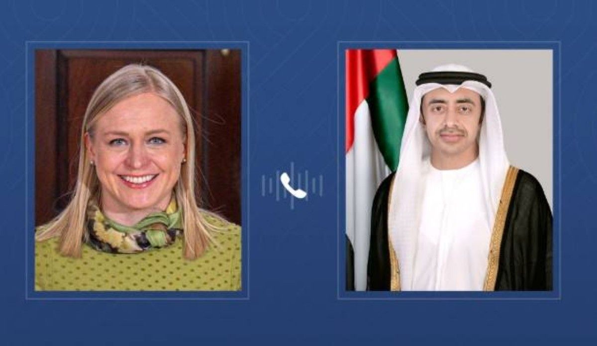 عبدالله بن زايد ووزيرة خارجية فنلندا يبحثان هاتفياً العلاقات الثنائية والتطورات الإقليمية