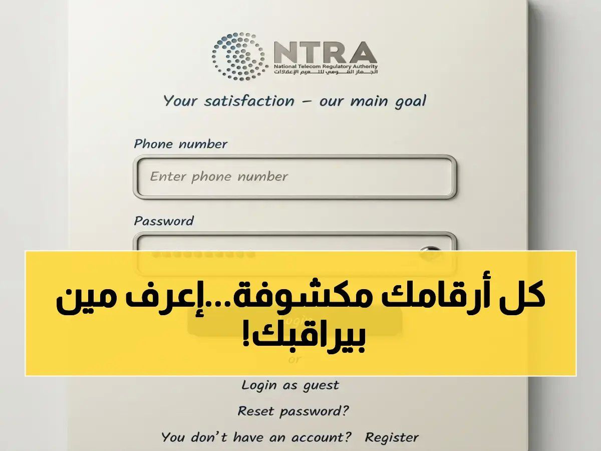 اتفرج كيف تكتشف الأرقام المخفية المسجلة باسمك بالرقم القومي فقط… خطوة واحدة تقيك من الخطر!