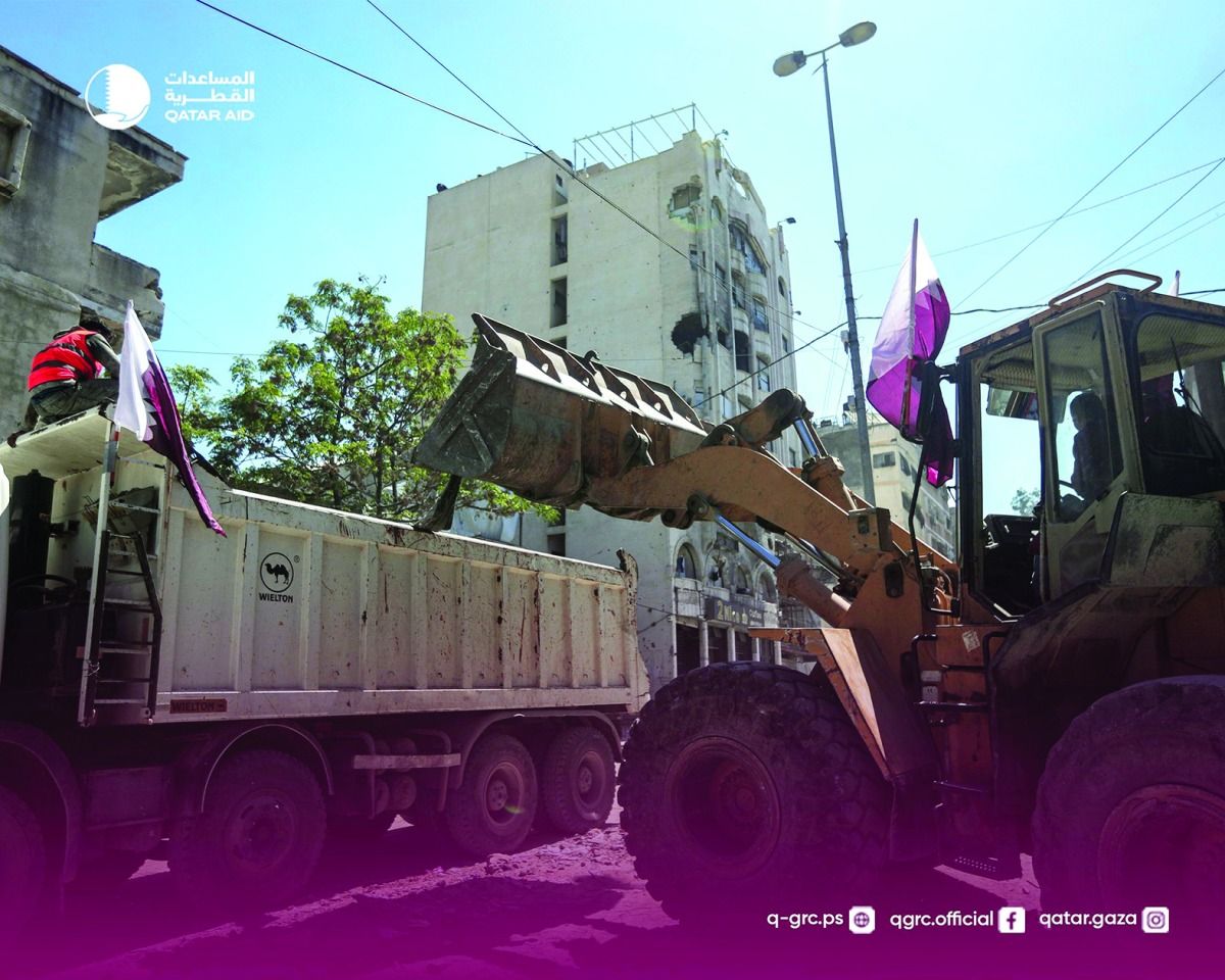 «اللجنة القطرية» تسرّع إزالة الأنقاض لحماية أرواح سكان غزة