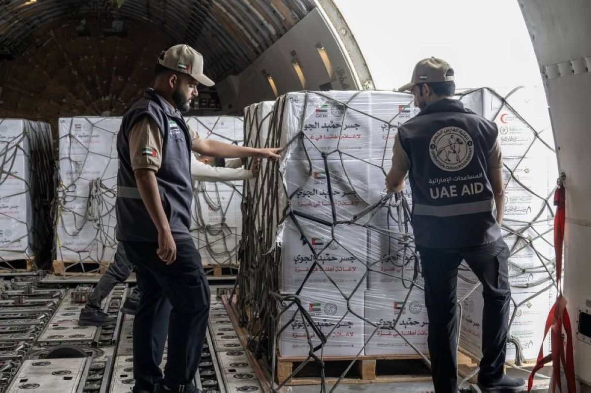 وصول طائرة إماراتية جديدة إلى العريش محمّلة بـ100 طن من المساعدات الغذائية دعماً لغزة