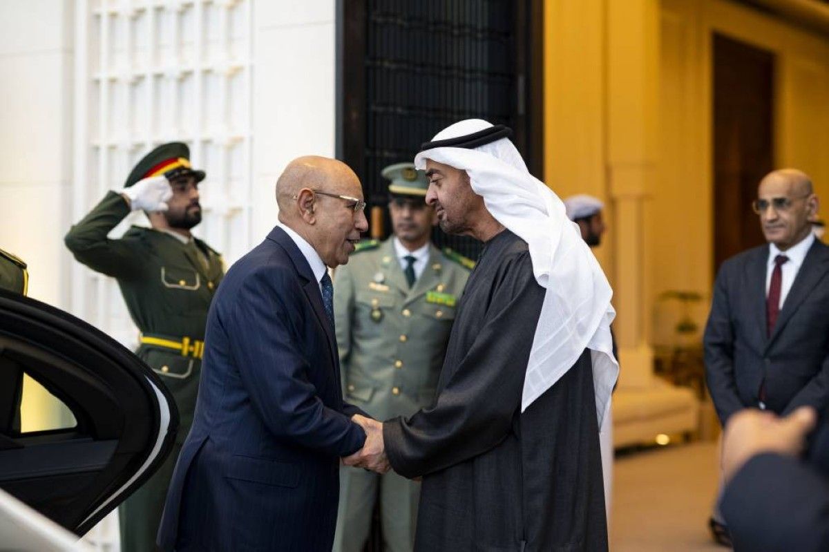 رئيس الدولة والرئيس الموريتاني يبحثان الاعتداءات الإيرانية الإرهابية على الإمارات ودول المنطقة