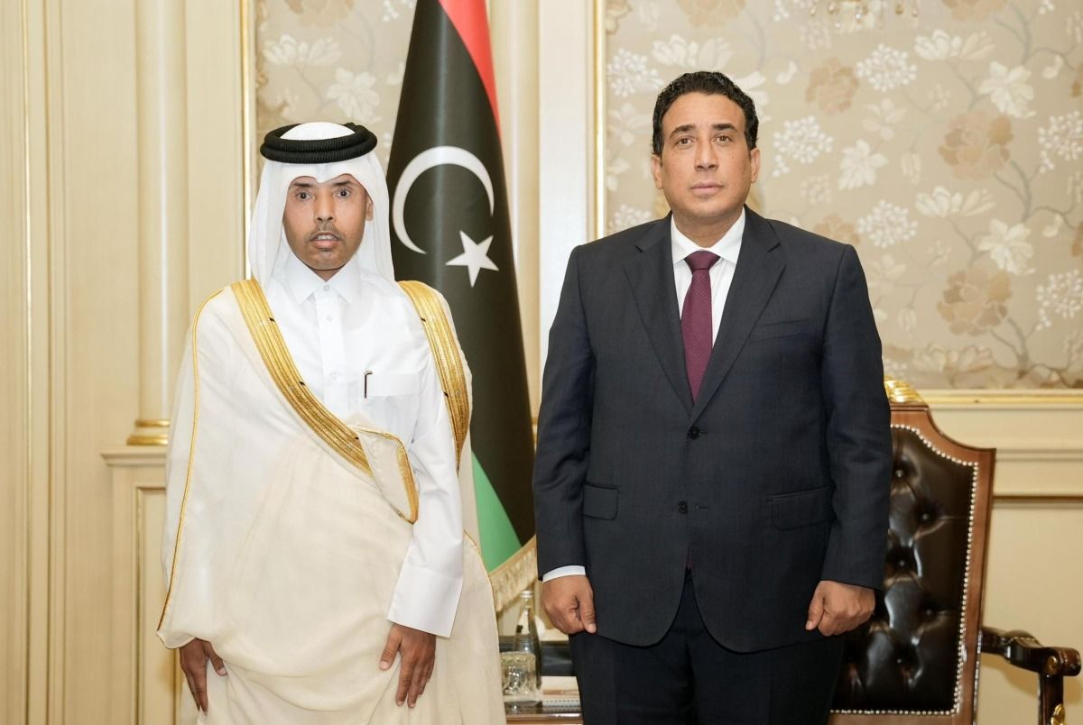 رئيس مجلس الرئاسة الليبي يجتمع مع سفير دولة قطر