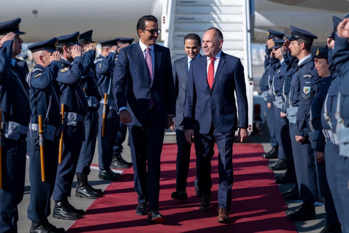 سمو الأمير يصل أثينا