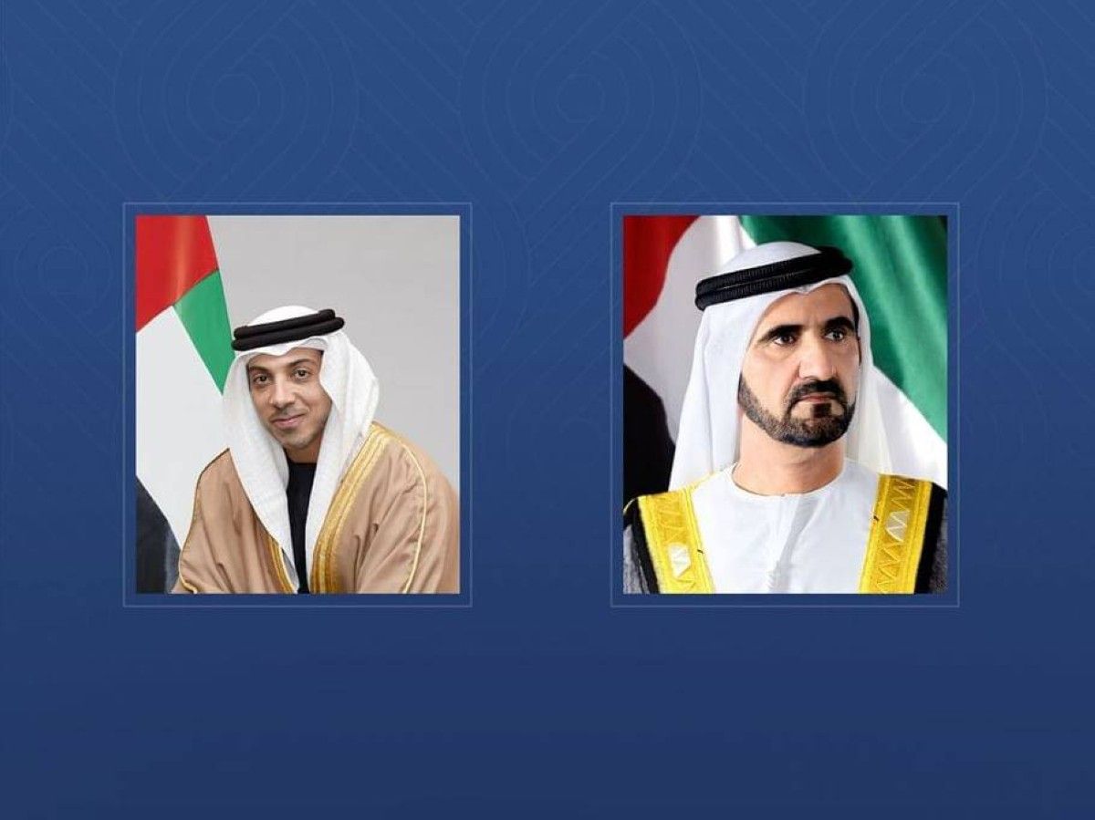 محمد بن راشد ومنصور بن زايد يعزيان رئيس وزراء مصر في وفاة والده