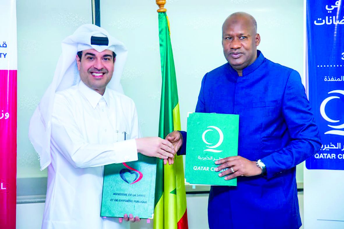 قطر الخيرية توقّع اتفاقية إطارية مع وزارة الصحة السنغالية