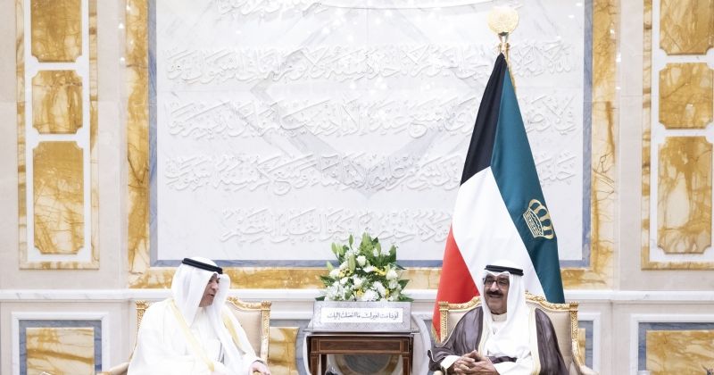 سمو الأمير يستقبل الأمين العام لمجلس التعاون الخليجي