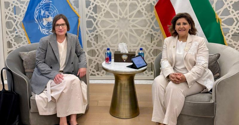 السفيرة جواهر الدعيج مع ميرجانا إيغر