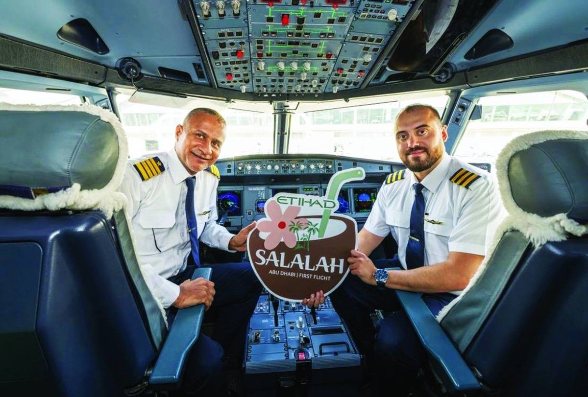 الاتحاد للطيران تطلق رحلاتها إلى صلالة
