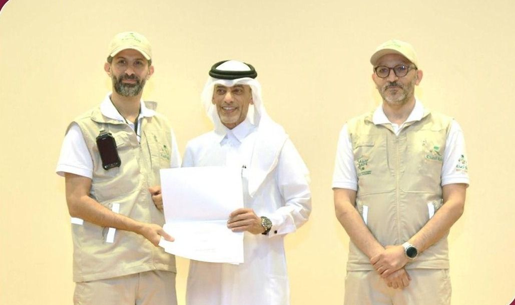 وزارة الصحة السعودية تكرّم الوحدة الطبية ببعثة الحج القطرية تقديرًا لكفاءة تجهيزاتها