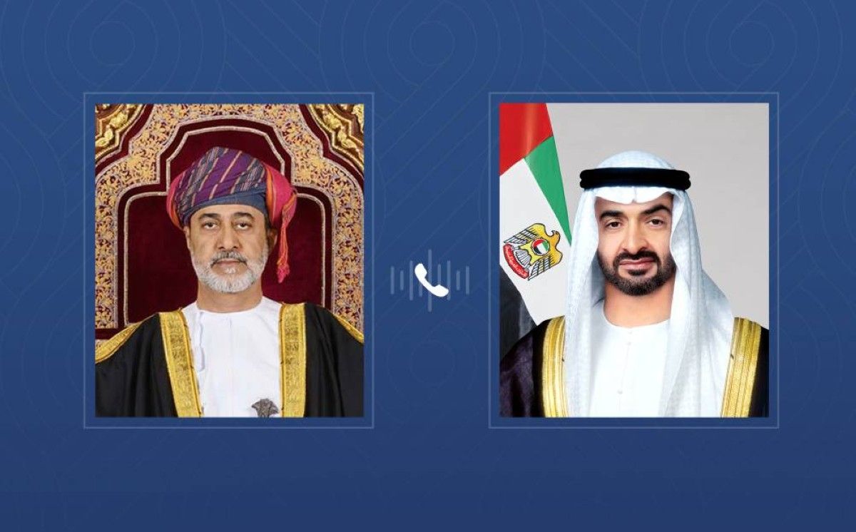 محمد بن زايد وسلطان عمان يتبادلان هاتفياً تهاني عيد الأضحى المبارك