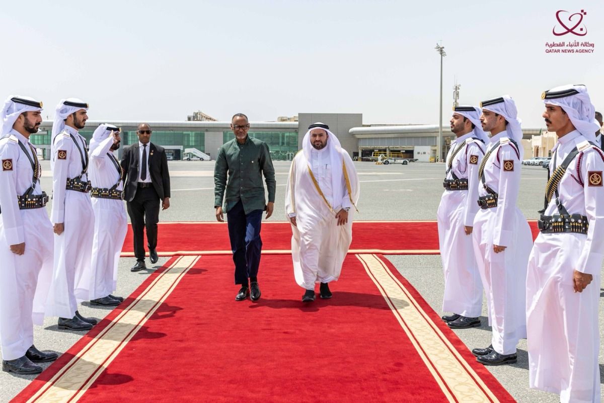 الرئيس الرواندي يغادر الدوحة