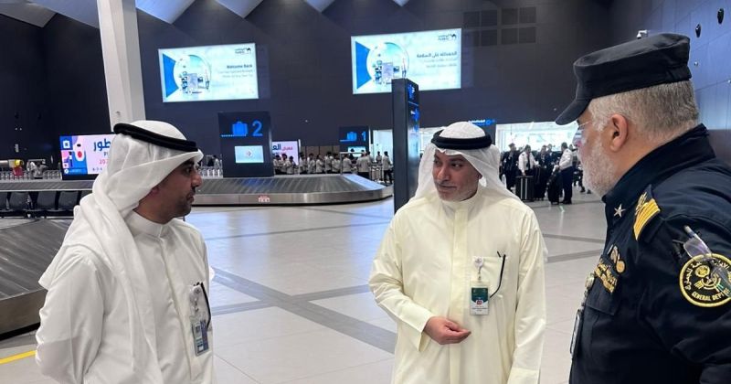 رئيس الجمارك يطمئن على جاهزية استقبال الحجاج في المطار