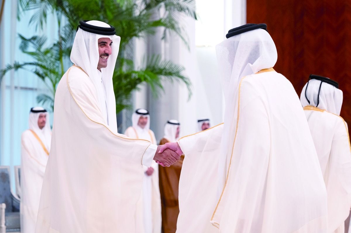 في قصر لوسيل العامر.. سمو الأمير يستقبل المهنئين بعيد الأضحى المبارك