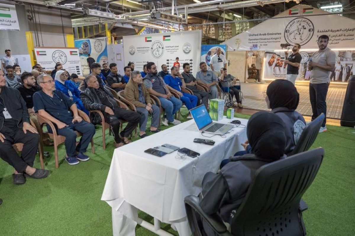 المستشفى الإماراتي العائم بالعريش ينظم فعالية توعوية بمناسبة اليوم العالمي للإقلاع عن التدخين