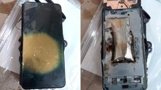 انفجار هاتف أثناء الشحن يعيد الجدل حول سلامة البطاريات.. و«سامسونج» تلتزم الصمت
