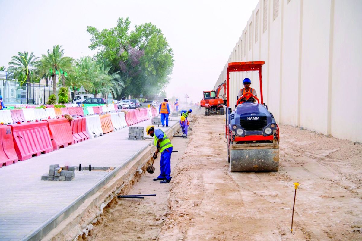 أشغال: إنجاز 42 % من أعمال تطوير شارع برزان 909