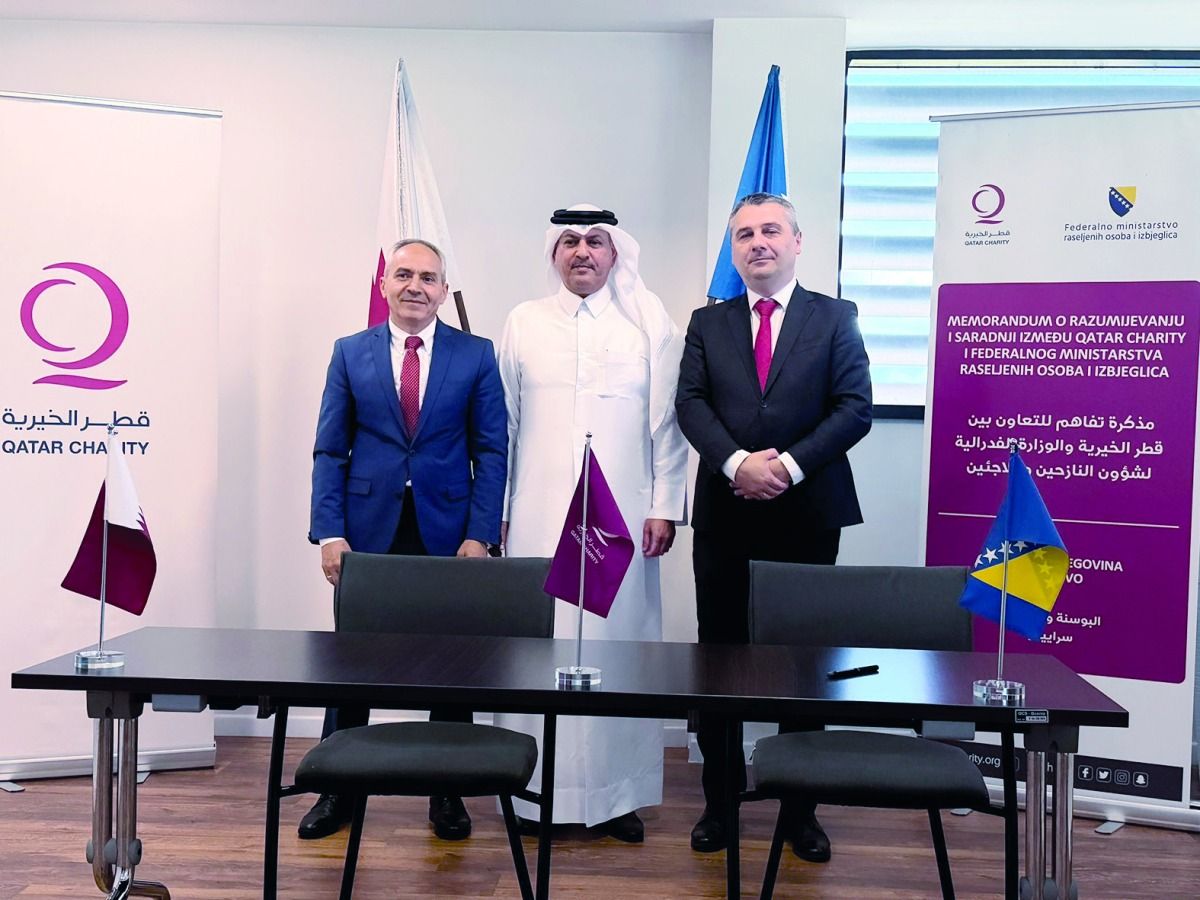 شراكة بين قطر الخيرية والوزارة الفدرالية للنازحين بالبوسنة