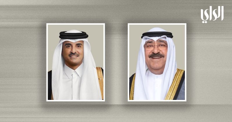 سمو الأمير بحث المستجدات الإقليمية والدولية هاتفياً مع أمير قطر