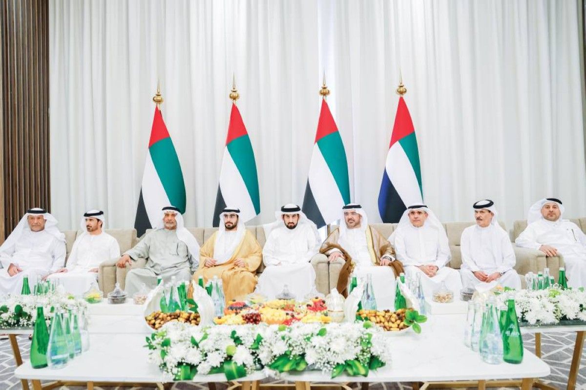 أحمد بن محمد وأحمد بن سعيد ومنصور بن محمد يحضرون أفراح السويدي والجناحي