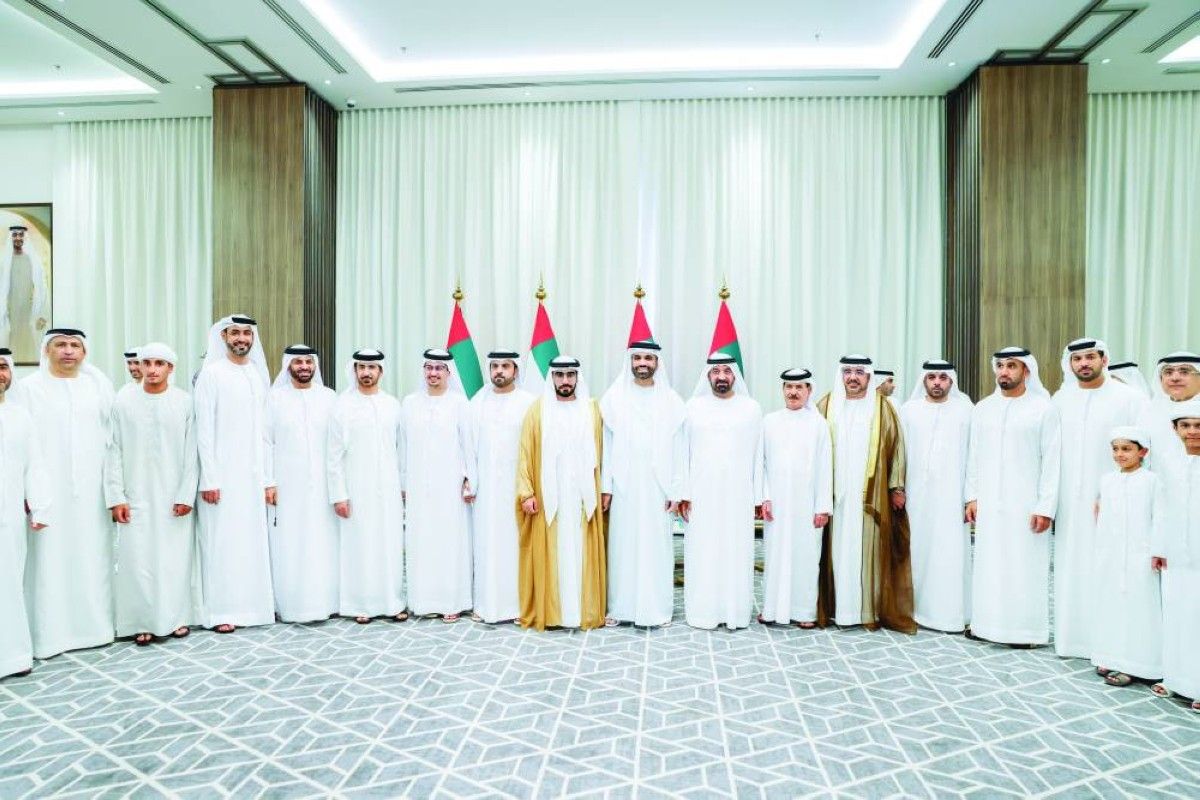 أحمد بن محمد وأحمد بن سعيد ومنصور بن محمد يحضرون أفراح السويدي والجناحي