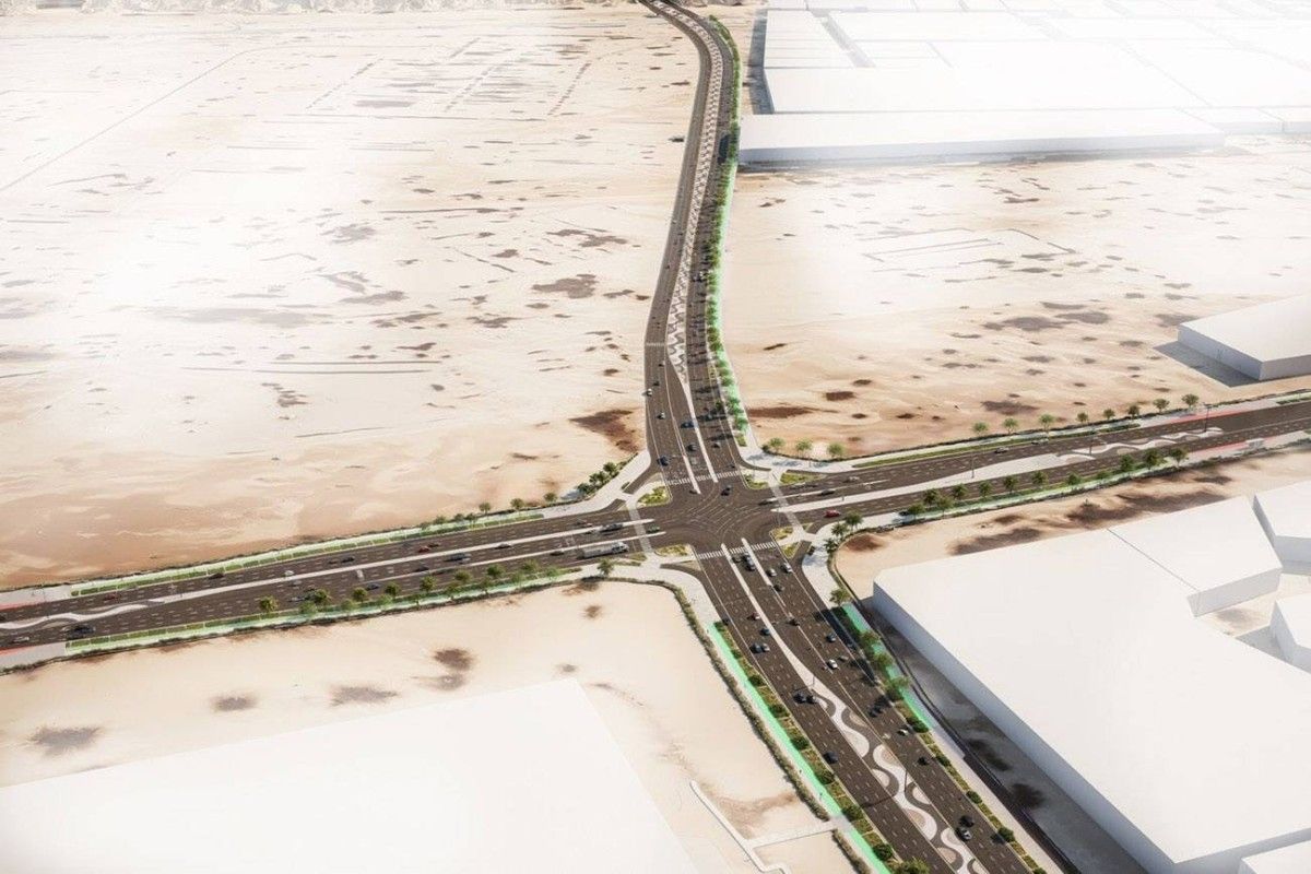 مشروع طريق مزدوج بالعين يربط الصاروج بالمنطقة الصناعية